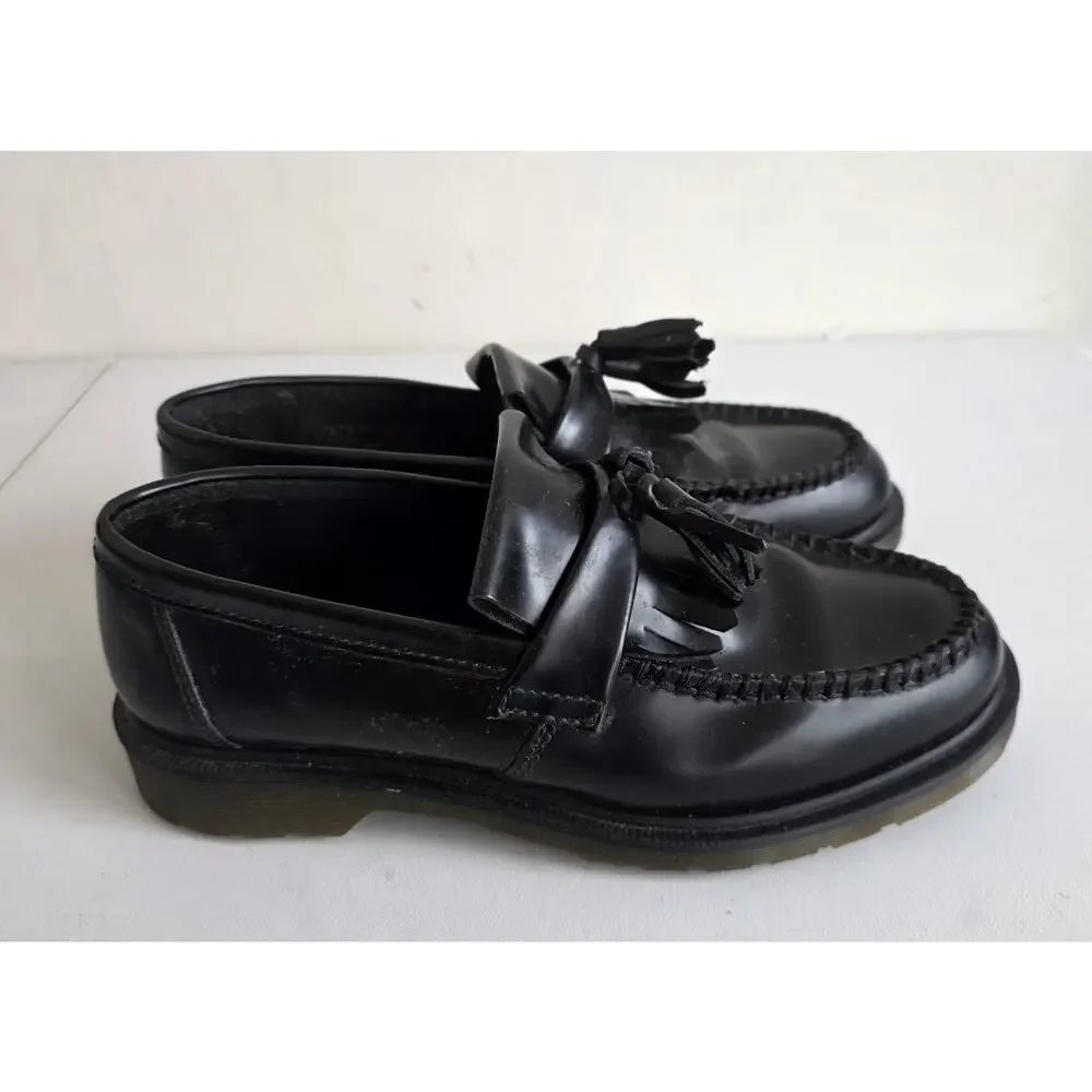 Dr. Martens Adrian Leather Tassel Black Loafers Size 9 Men / 10 Women